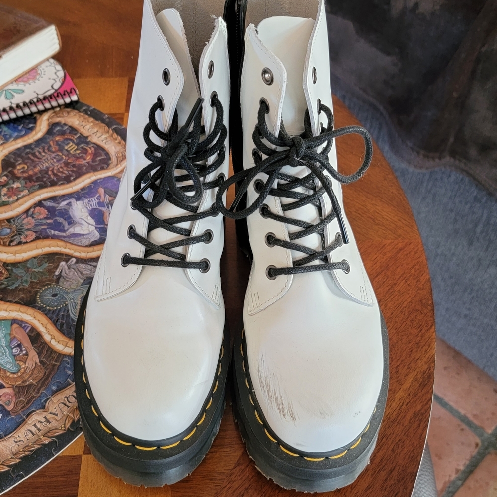 White Jadon Dr. Martens Doc Martens size US W8